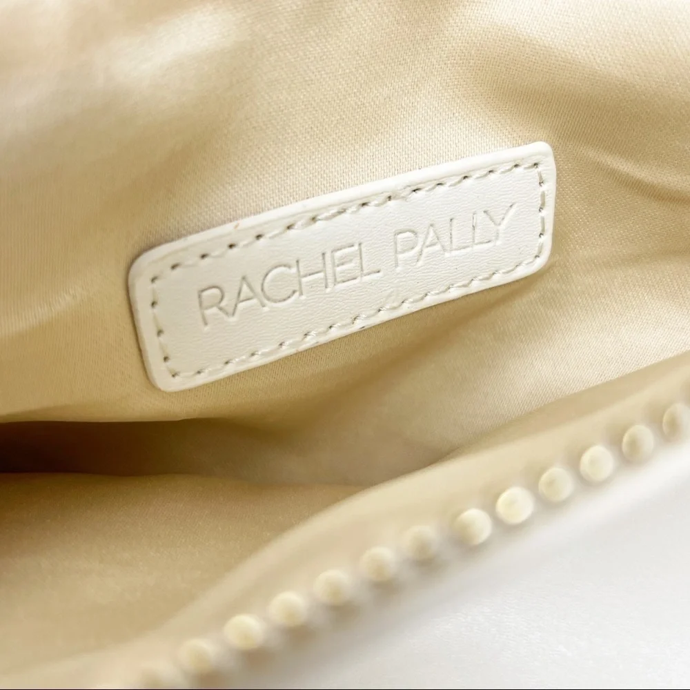 RACHEL PALLY Ivory Blue Floral Clutch Handbag